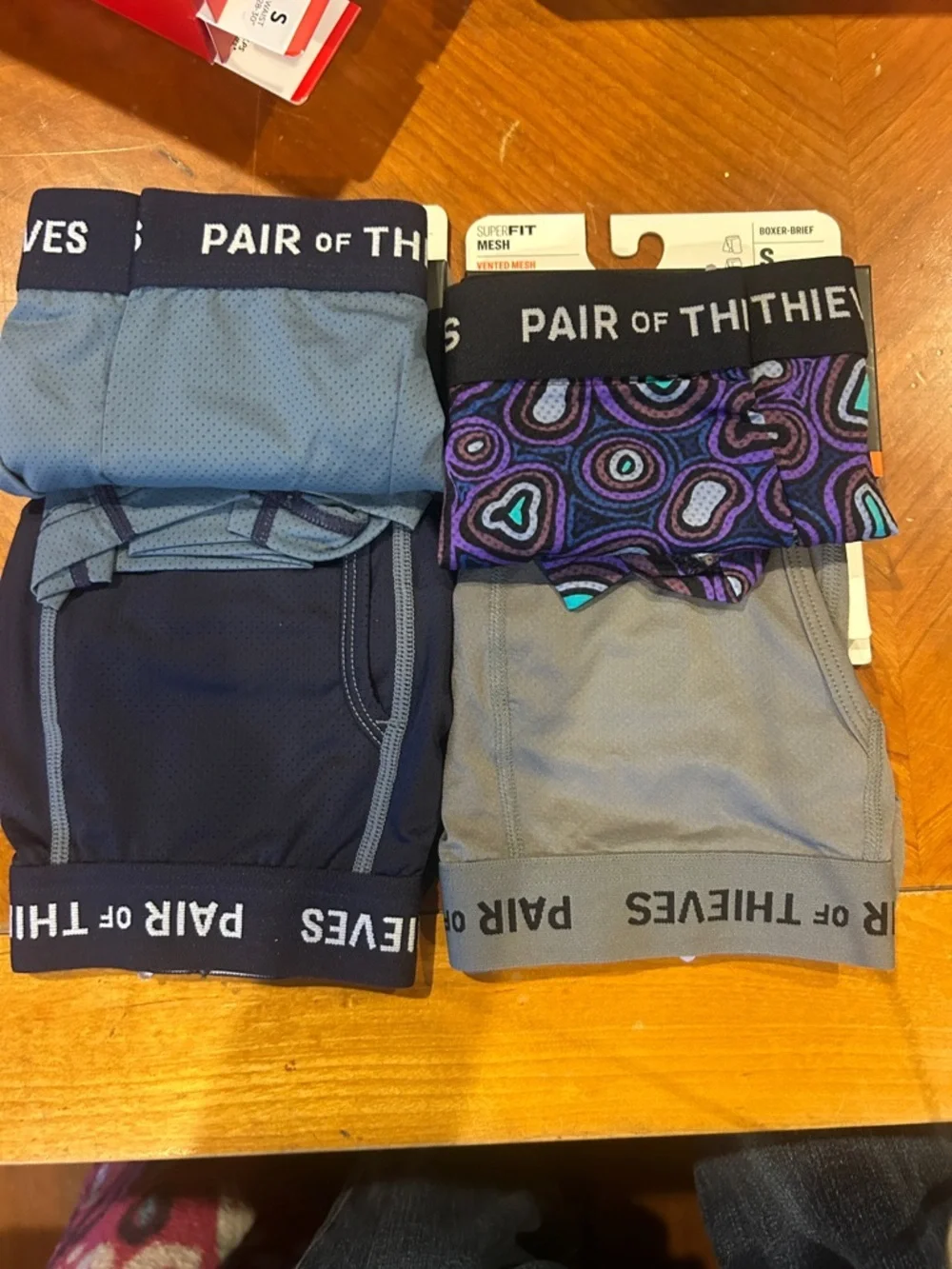 New Pair Of Theives Super Fit Mesh Magic Boxer Brief Size Small 2 packages